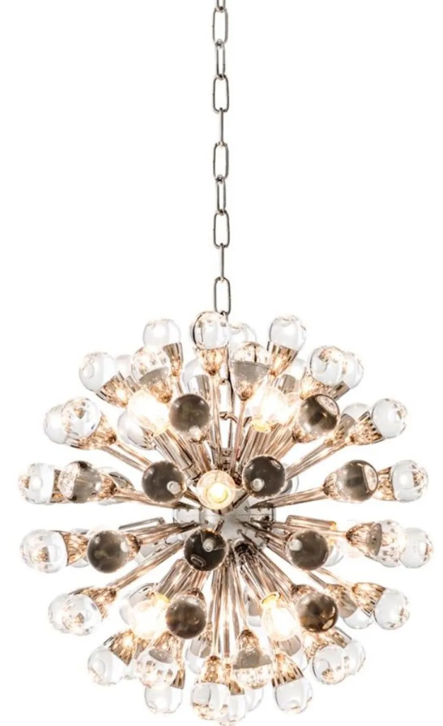 Casa Padrino Luxus Kronleuchter Silber Durchmesser 50 cm - Luxus Hotel Kollektion