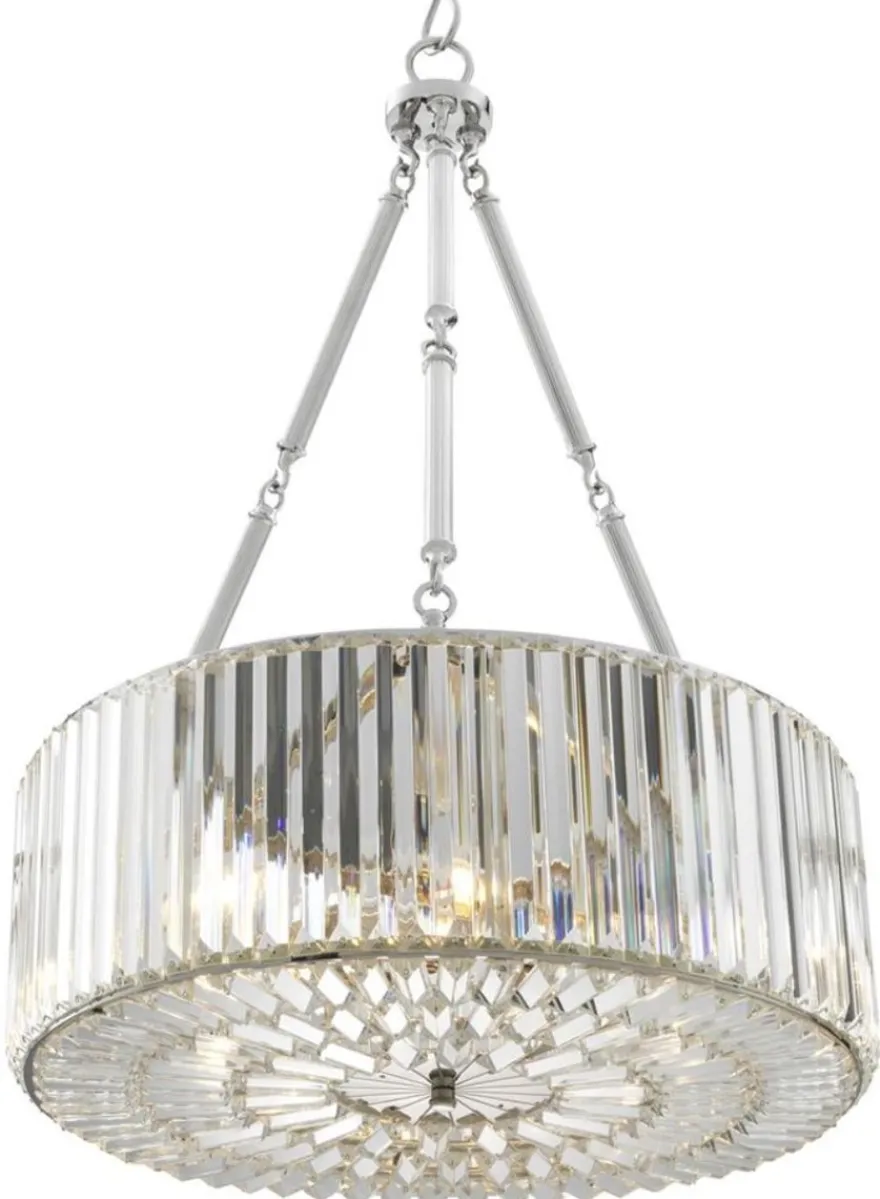 Casa Padrino Luxus Kronleuchter Silber 53 x H. 77,5 cm - Luxus Hotel Kollektion