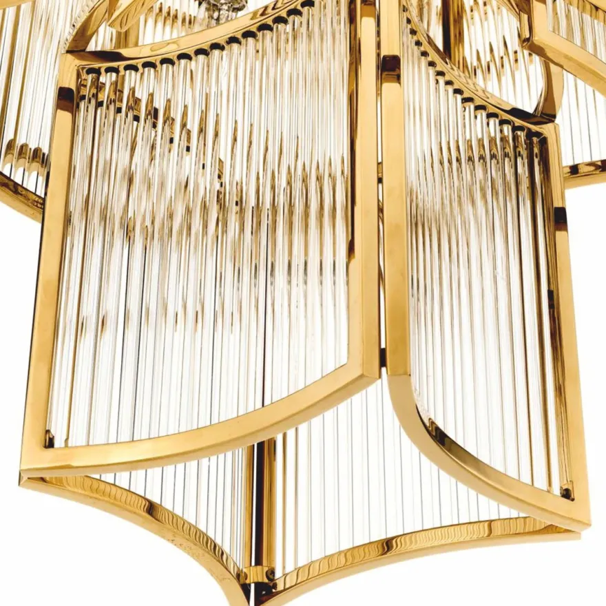 Casa Padrino Luxus Kronleuchter Gold Ø 58 x H. 84 cm - Hotel & Restaurant Kronleuchter