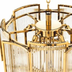 Casa Padrino Luxus Kronleuchter Gold Ø 58 x H. 84 cm - Hotel & Restaurant Kronleuchter