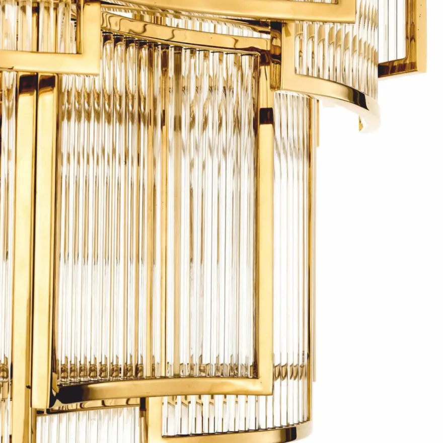 Casa Padrino Luxus Kronleuchter Gold Ø 58 x H. 84 cm - Hotel & Restaurant Kronleuchter