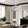 Casa Padrino Luxus Kronleuchter Bronze / Messing Ø 91,4 x H. 55,3 cm - Designer Wohnzimmer Kronleuchter - Luxus Qualität