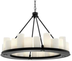 Casa Padrino Luxus Kronleuchter Schwarz 90 x H. 65 cm - Hotel Restaurant Möbel