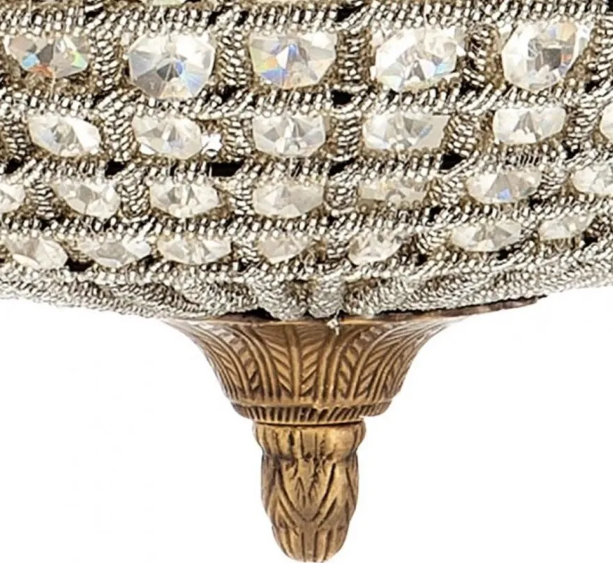 Casa Padrino Luxus Kronleuchter - Antik Messing Hängeleuchte - Ø 52 x H 52 cm