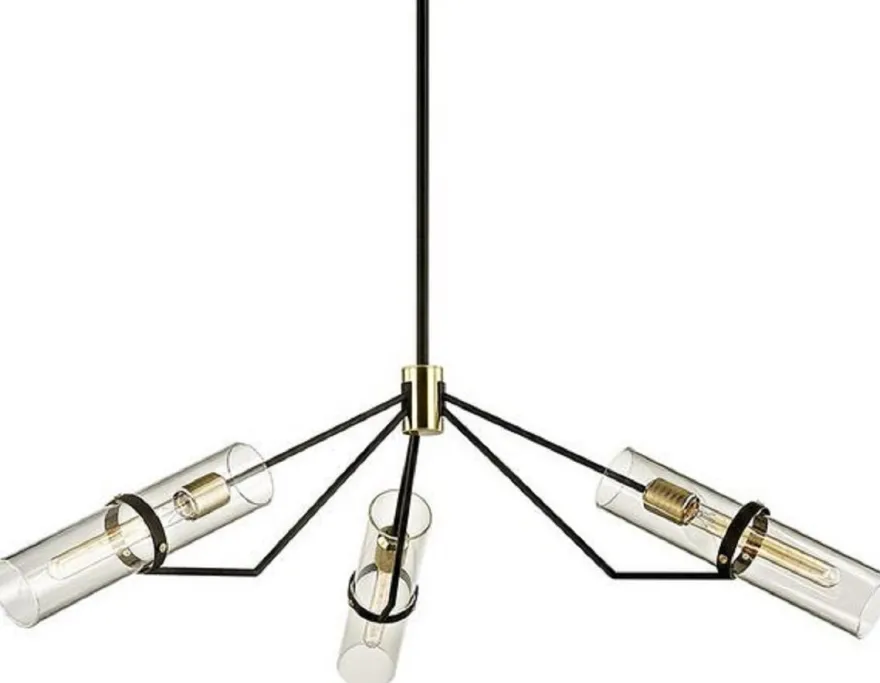 Casa Padrino Luxus Kronleuchter Bronze / Messing 127 x H. 37,5 cm - Designer Wohnzimmer Kronleuchter