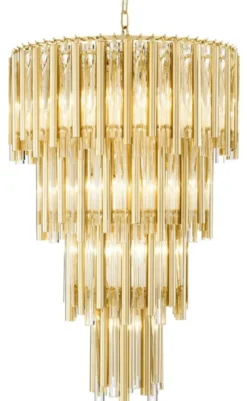 Casa Padrino Luxus Kronleuchter Gold Durchmesser 57 x H. 88 cm - Hotel Möbel