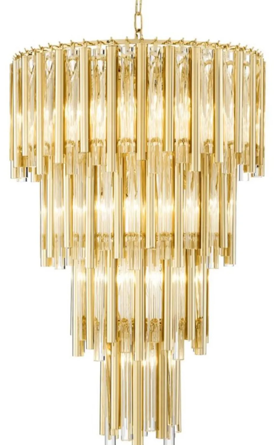 Casa Padrino Luxus Kronleuchter Gold Durchmesser 57 x H. 88 cm - Hotel Möbel