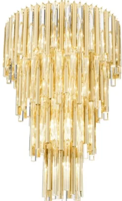 Casa Padrino Luxus Kronleuchter Gold Durchmesser 57 x H. 88 cm - Hotel Möbel