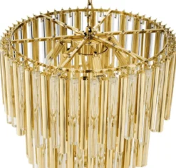 Casa Padrino Luxus Kronleuchter Gold Durchmesser 57 x H. 88 cm - Hotel Möbel