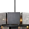 Casa Padrino Luxus Kronleuchter Graphit / Silber Ø 92,1 x H. 18,4 cm - Luxus Kollektion