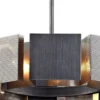 Casa Padrino Luxus Kronleuchter Graphit / Silber Ø 69,9 x H. 18,4 cm - Luxus Kollektion