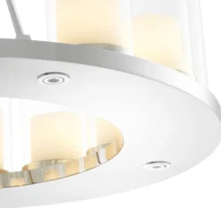 Casa Padrino Luxus Kronleuchter in silber 90 x H. 65 cm - Hotel Restaurant Kollektion