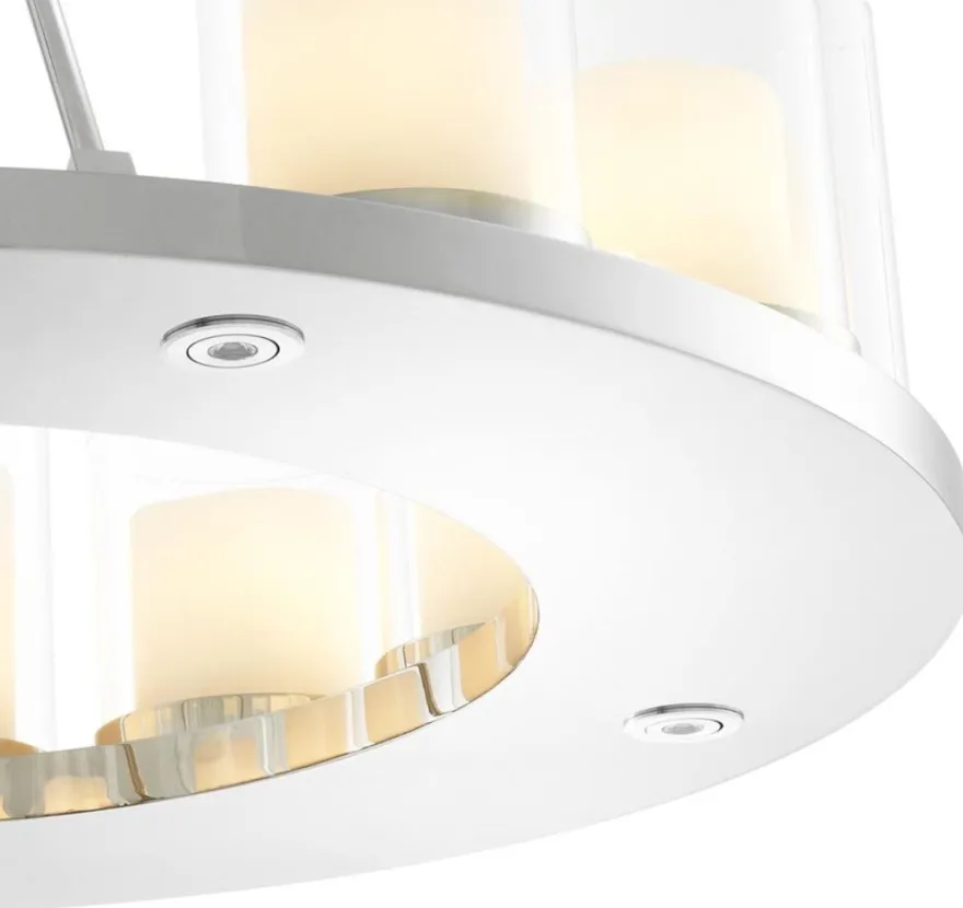 Casa Padrino Luxus Kronleuchter in silber 90 x H. 65 cm - Hotel Restaurant Kollektion