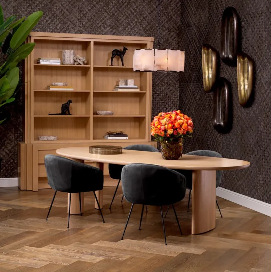 Casa Padrino Luxus Kronleuchter Bronze / Alabaster Ø 62 x H. 36 cm - Runder Wohnzimmer Kronleuchter - Luxus Leuchten - Luxus Qualität