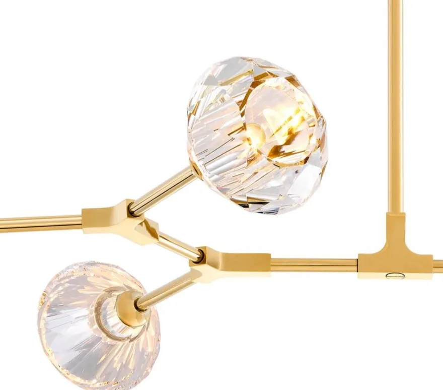 Casa Padrino Luxus Kronleuchter Gold 133 x 88 H. 14 cm - Hotel Restaurant Möbel