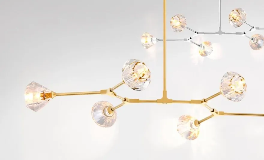 Casa Padrino Luxus Kronleuchter Gold 133 x 88 H. 14 cm - Hotel Restaurant Möbel