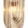 Casa Padrino Luxus Kronleuchter Champagnerfarben / Antik Messing Ø 35 x H. 65 cm - Luxus Kollektion