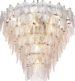 Casa Padrino Luxus Kronleuchter Silber Ø 82 x H. 69 cm - Edler Hotel & Restaurant Kronleuchter - Luxus Qualität