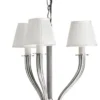 Casa Padrino Luxus Kronleuchter - Luxus Hängeleuchte im Antik Silber Design, Durchmesser 47 x H 47 cm