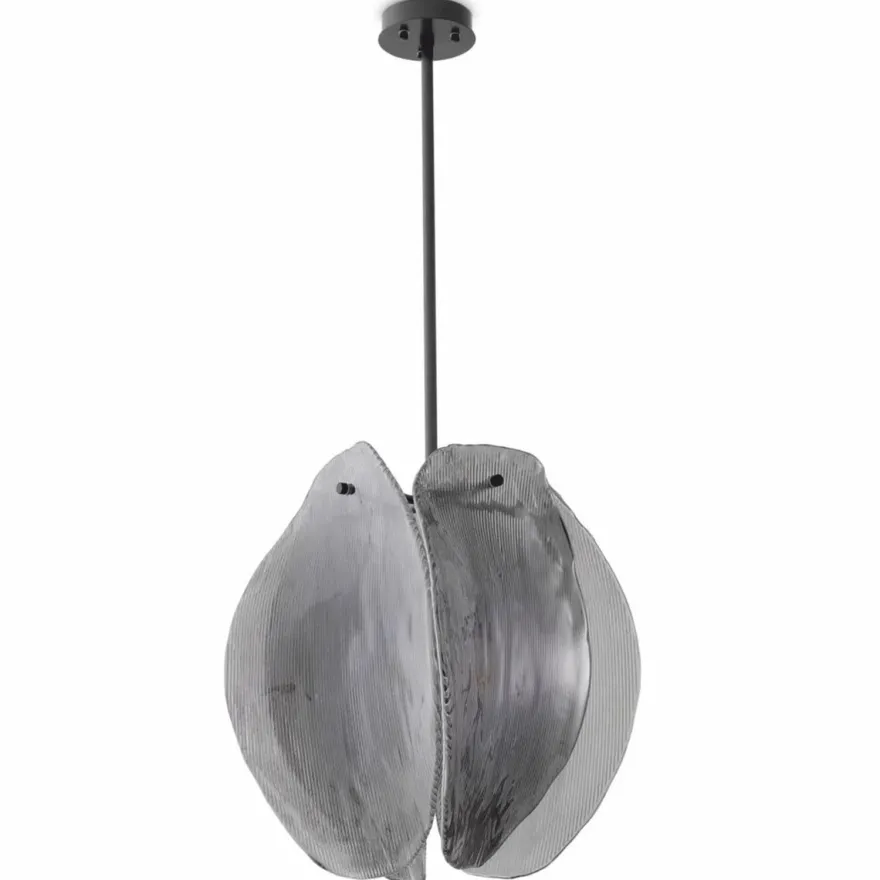 Casa Padrino Luxus Kronleuchter Grau / Bronze Ø 40 x H. 58 cm - Luxus Möbel