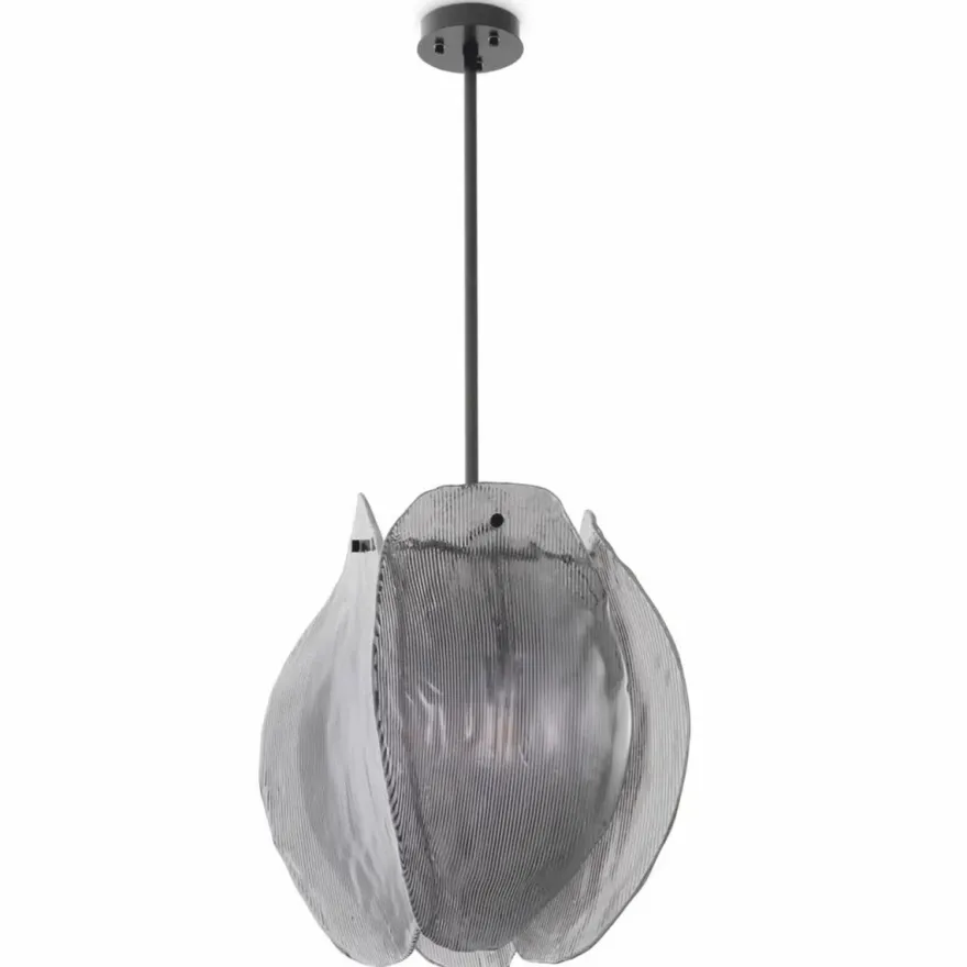 Casa Padrino Luxus Kronleuchter Grau / Bronze Ø 40 x H. 58 cm - Luxus Möbel
