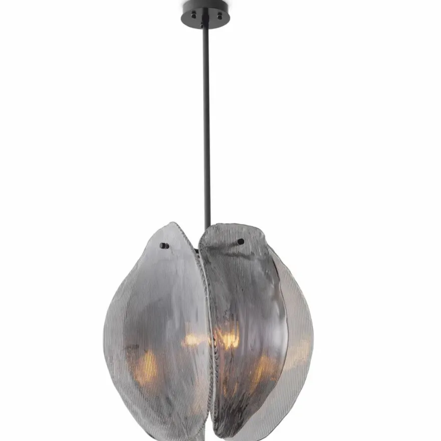 Casa Padrino Luxus Kronleuchter Grau / Bronze Ø 40 x H. 58 cm - Luxus Möbel