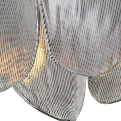 Casa Padrino Luxus Kronleuchter Grau / Bronze Ø 40 x H. 58 cm - Luxus Möbel