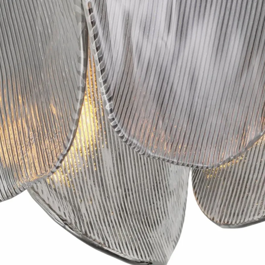 Casa Padrino Luxus Kronleuchter Grau / Bronze Ø 40 x H. 58 cm - Luxus Möbel