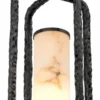 Casa Padrino Luxus Kronleuchter Vintage Messing Alabaster Ø 29 x H 59 cm