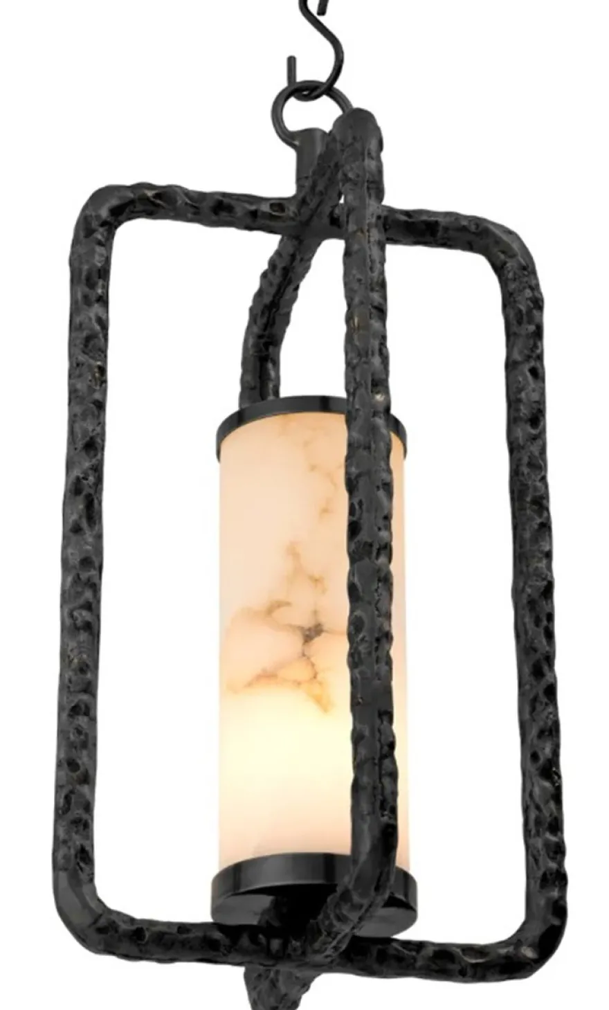 Casa Padrino Luxus Kronleuchter Vintage Messing Alabaster Ø 29 x H 59 cm