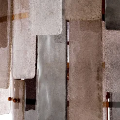 Casa Padrino Luxus Kronleuchter Grau / Antik Messing Ø 114 x H. 141 cm - Runder Glas Kronleuchter - Wohnzimmer Kronleuchter - Hotel Kronleuchter - Luxus Möbel - Luxus Interior