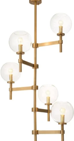 Casa Padrino Luxus Kronleuchter Antik Messing Ø 72 x H. 90 cm - Hotel & Restaurant Möbel