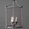 Casa Padrino Luxus Kronleuchter Grau Ø 50 x H. 85 cm - Handgefertigter Kronleuchter aus Schmiedeeisen - Luxus Kollektion - Edel & Prunkvoll