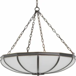 Casa Padrino Luxus Kronleuchter Bronze / Weiß 80 cm - Luxus Möbel - Luxus Interior