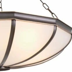 Casa Padrino Luxus Kronleuchter Bronze / Weiß 80 cm - Luxus Möbel - Luxus Interior