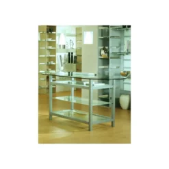 Casa Padrino Luxus Ladentheke 120 x 60 cm H. 90 cm - Ladeneinrichtung - Boutique Möbel - Made in Italy