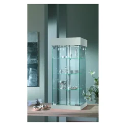 Casa Padrino Luxus Ladentheke 31 x 31 cm H. 74 cm mit Drehböden - Ladeneinrichtung - Boutique Möbel - Made in Italy