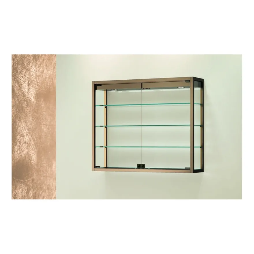 Casa Padrino Luxus Ladentheke 95 x 25 cm H. 80 cm mit 3 LED-Spots - Ladeneinrichtung - Boutique Möbel - Made in Italy