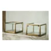 Casa Padrino Luxus Ladentheke 45 x 45 cm H. 32,5 cm mit 1 LED-Spots - Ladeneinrichtung - Boutique Möbel - Made in Italy