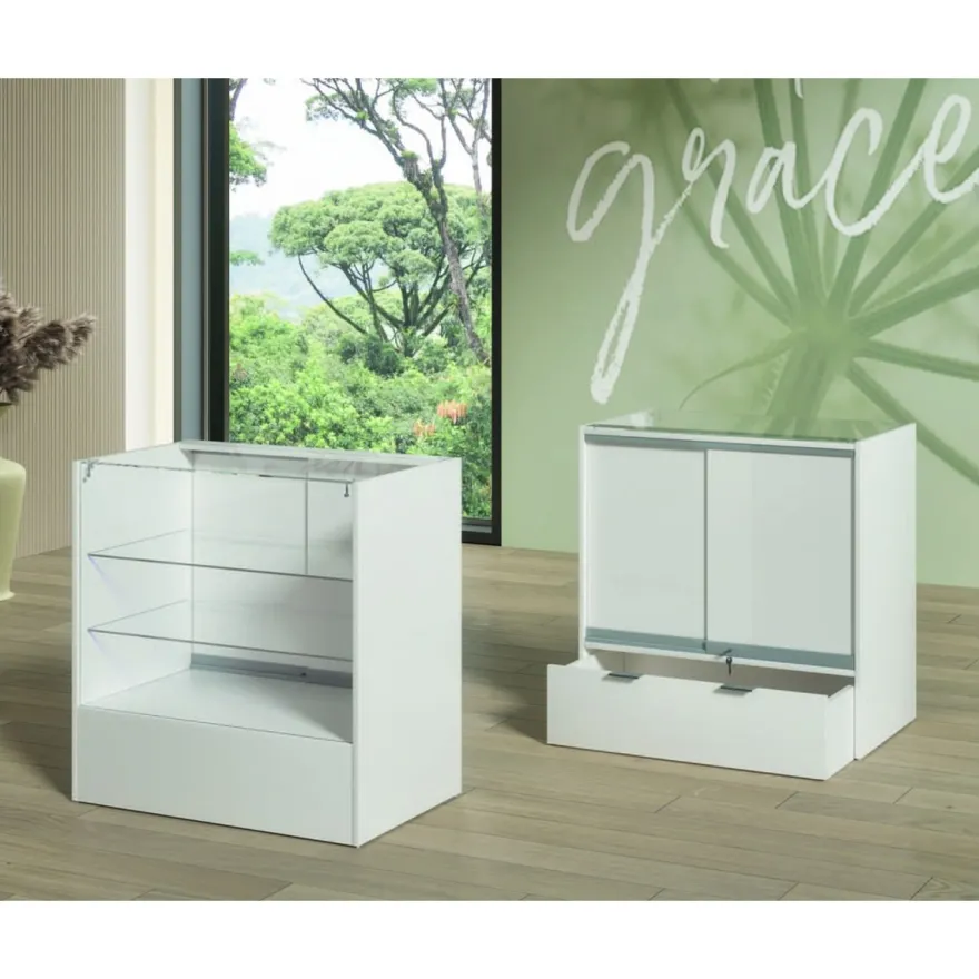 Casa Padrino Luxus Ladentheke 90 x 50 cm H. 90 cm - Ladeneinrichtung - Boutique Möbel - Made in Italy