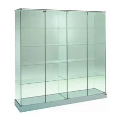 Casa Padrino Luxus Ladenvitrine 125 x 46 cm H. 180 cm - Ladeneinrichtung - Boutique Möbel - Made in Italy