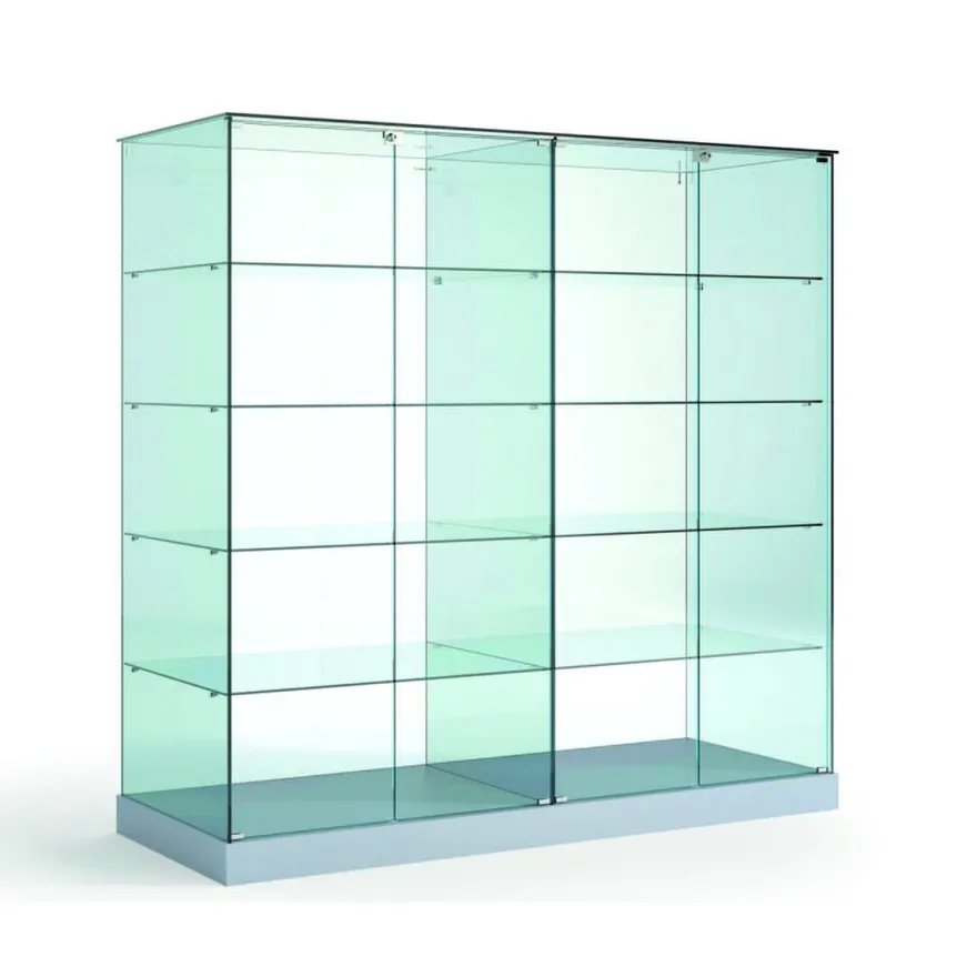 Casa Padrino Luxus Ladenvitrine 182 x 60 cm H. 180 cm - Ladeneinrichtung - Boutique Möbel - Made in Italy