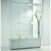 Casa Padrino Luxus Ladenvitrine 157 x 40 cm H. 220 cm mit 6 LED-Spots - Ladeneinrichtung - Boutique Möbel - Made in Italy