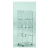 Casa Padrino Luxus Ladenvitrine 51 x 37 cm H. 140 cm mit 3 Glasböden - Ladeneinrichtung - Boutique Möbel - Made in Italy