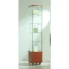 Casa Padrino Luxus Ladenvitrine 40 x 40 cm H. 220 cm mit 2 LED-Spots mit Unterschrank - Ladeneinrichtung - Boutique Möbel - Made in Italy