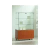 Casa Padrino Luxus Ladenvitrine 80 x 40 cm H. 130 cm mit Glasplatte - Ladeneinrichtung - Boutique Möbel - Made in Italy