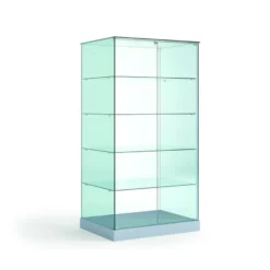 Casa Padrino Luxus Ladenvitrine 93 x 60 cm H. 180 cm - Ladeneinrichtung - Boutique Möbel - Made in Italy