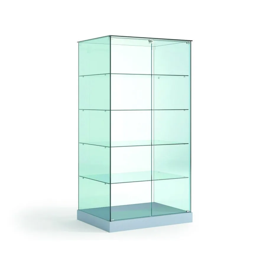 Casa Padrino Luxus Ladenvitrine 93 x 60 cm H. 180 cm - Ladeneinrichtung - Boutique Möbel - Made in Italy