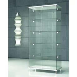 Casa Padrino Luxus Ladenvitrine 85 x 45 cm H. 190 cm - Ladeneinrichtung - Boutique Möbel - Made in Italy