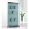 Casa Padrino Luxus Ladenvitrine 93 x 39 cm H. 180 cm mit Lochrückwand ohne Glasböden - Ladeneinrichtung - Boutique Möbel - Made in Italy
